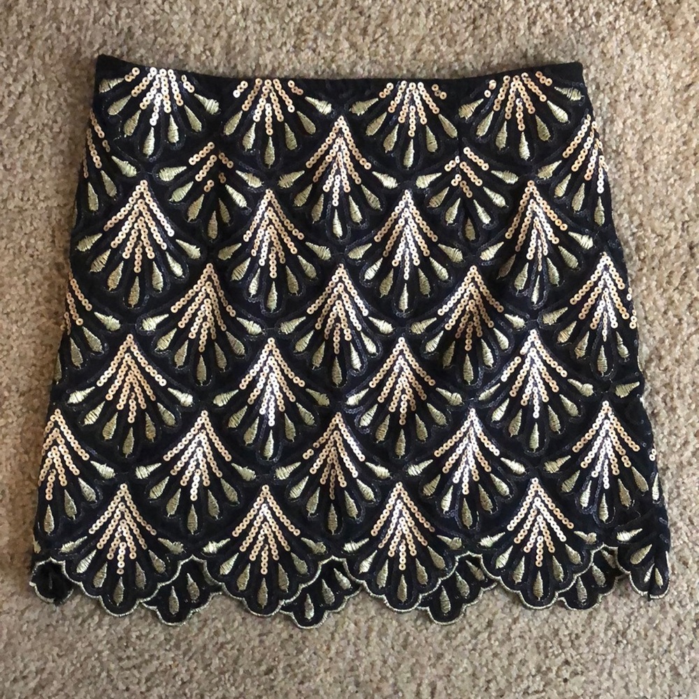 Sequin skirt.